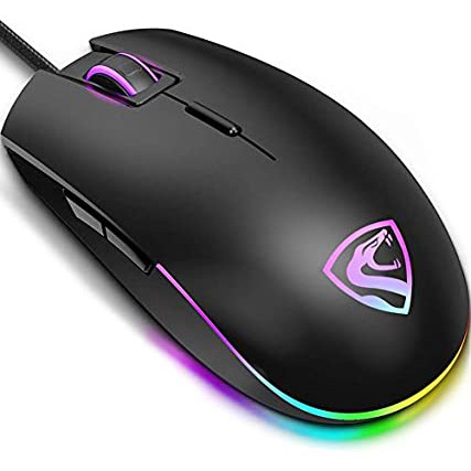 Mouse Chuột máy tính có dây chuyên dành chơi game FL Esport G52 màu đen có đèn led cổng usb 2.0