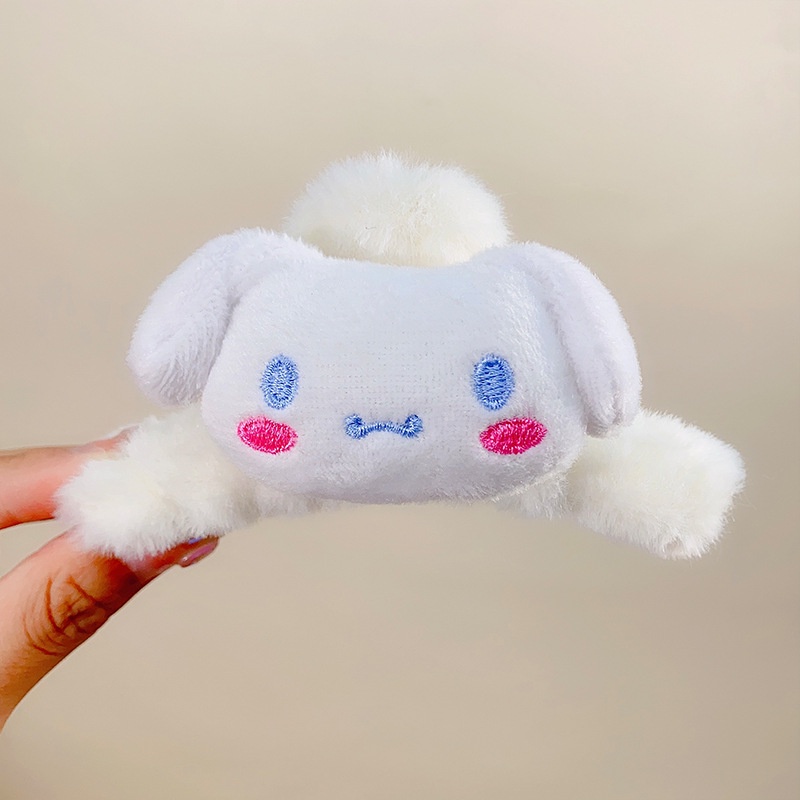 Kẹp Tóc Đính Bóng Lông Hoạt Hình Dễ Thương Thời Trang Thu Đông Cho Bé Gái