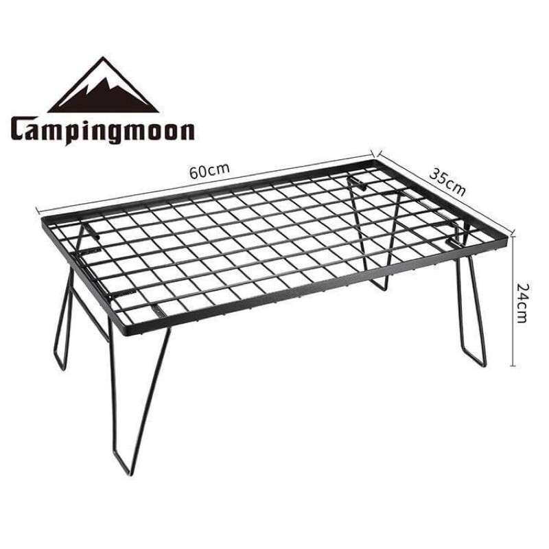 Bàn Campingmoon cắm trại du lịch dã ngoại bàn kệ sắt để đồ xếp gấp Campout A085