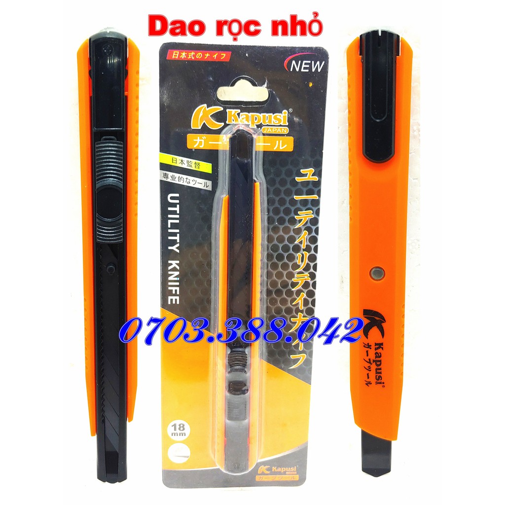 Dao Rọc Giấy Nhỏ Lưỡi Thép Đen Cao Cấp
