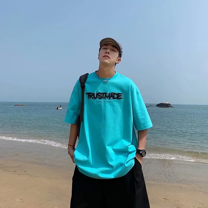 Áo Thun Nam Tay Ngắn In Chữ Thời Trang Dành Cho Bigsize Fashion Áo Phông Unisex Simple Áo Mùa Hè Nam