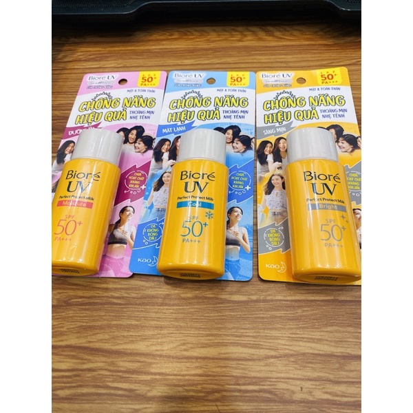 Kem chống nắng Bioré UV Perfect protect milk spf 50+/pa+++