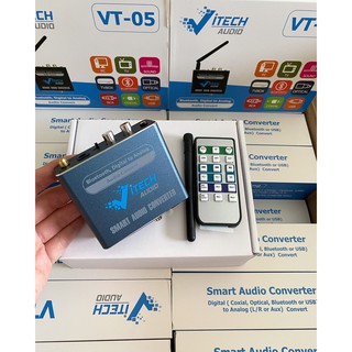 Bộ chuyển đổi âm thanh Optical sang Analog Vitech VT05, có Bluetooth