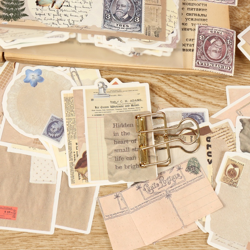 Set 100 Tấm Giấy Làm Album Ảnh DIY Sáng Tạo