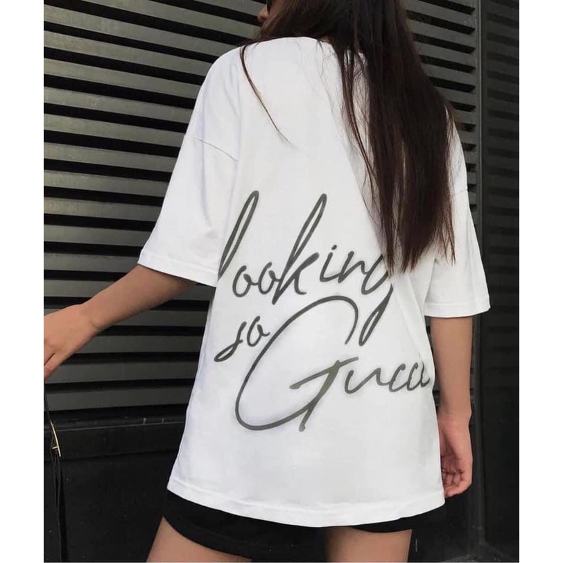 Áo Thun GC Looking For GC in hình Tia sét Tay lỡ Cotton 2 Chiều Cao Cấp