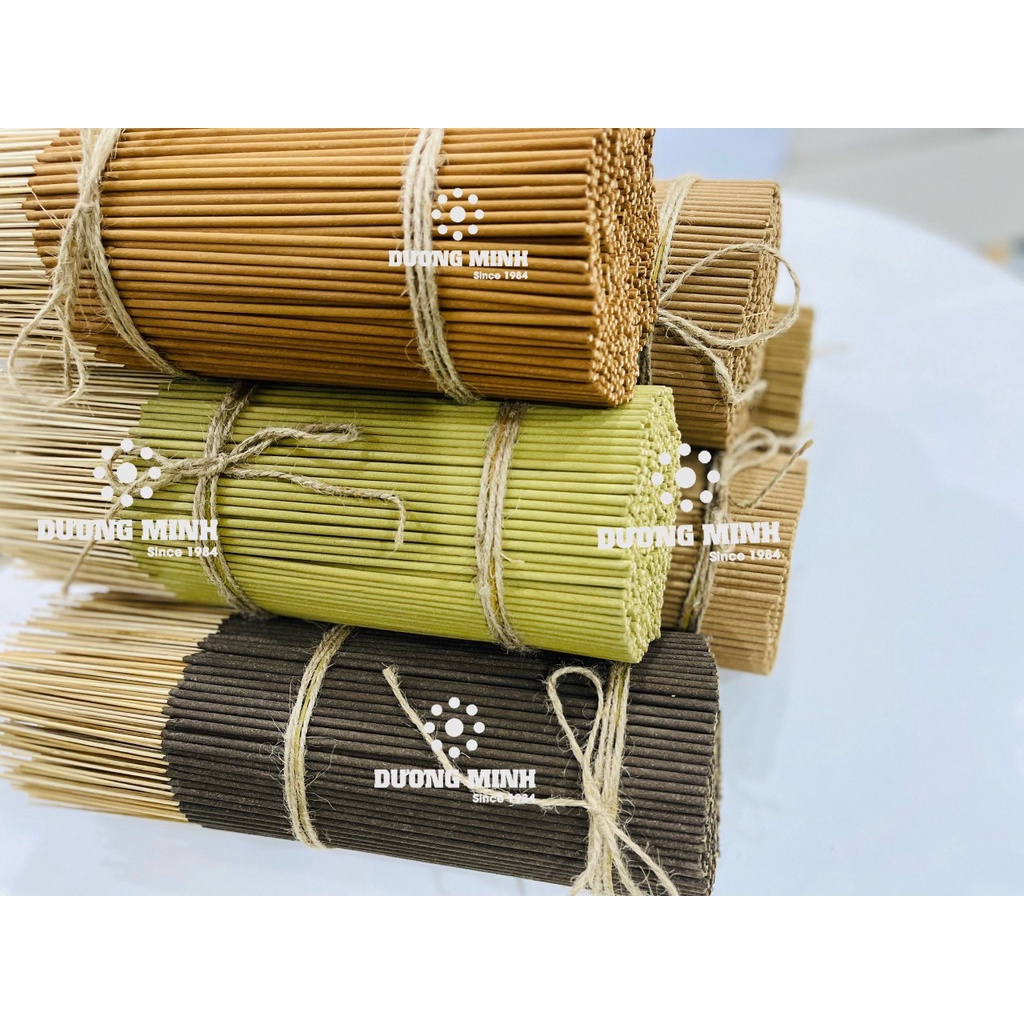 Nhang sạch 20cm Dương Minh - 100% tự nhiên hương nhang Quế / Thảo Mộc / Bồ Kết / Khuynh Diệp / Cam Sả và Trầm Hương
