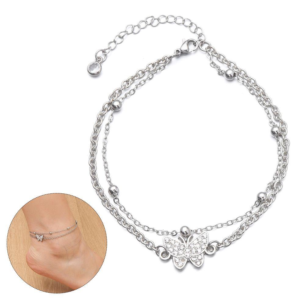 Vòng Tay Chuỗi Hạt Trái Tim Dễ Điều Chỉnh Thời Trang Mùa Hè Cho