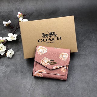 Ví Coach hoa dáng bì thư mini cho nữ