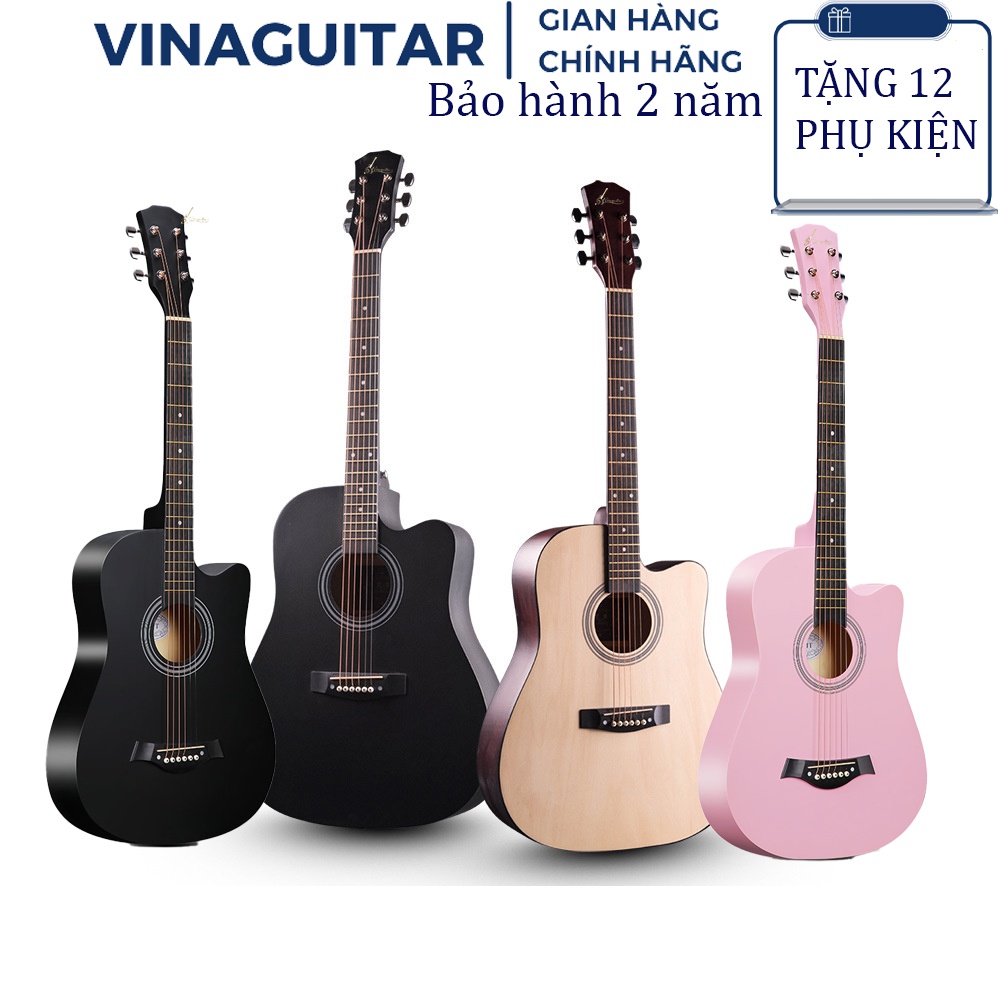 Đàn guitar acoustic 3/4 VG-Tr72 có full size- Tặng Full 12 Phụ Kiện- Phân phối chính hãng bởi Vinaguitar