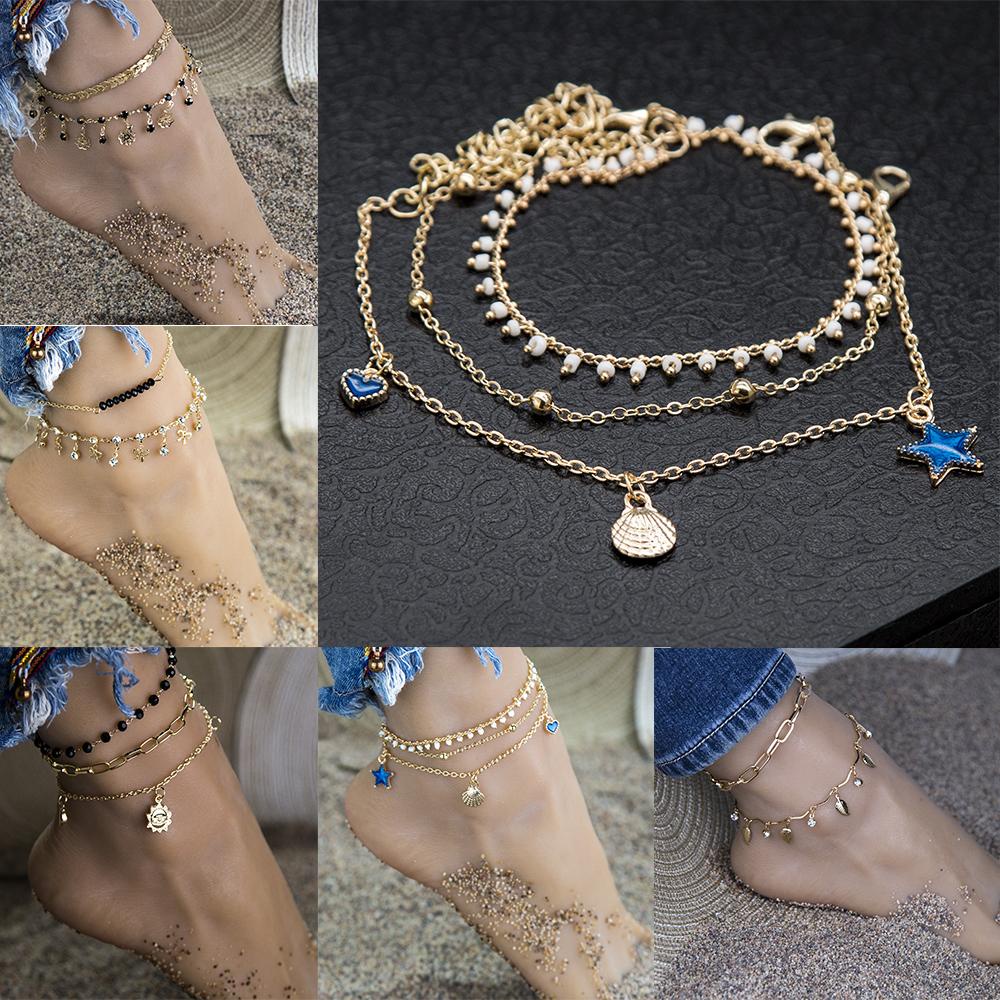 Bộ 2 / 3 Lắc Chân Phong Cách Bohemian Thời Trang Cho Nữ
