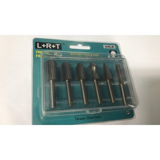 BỘ MŨI DOA KIM LOẠI 6 MÓN cán 6 ly L R T