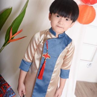 Áo dài cách tân cho bé trai