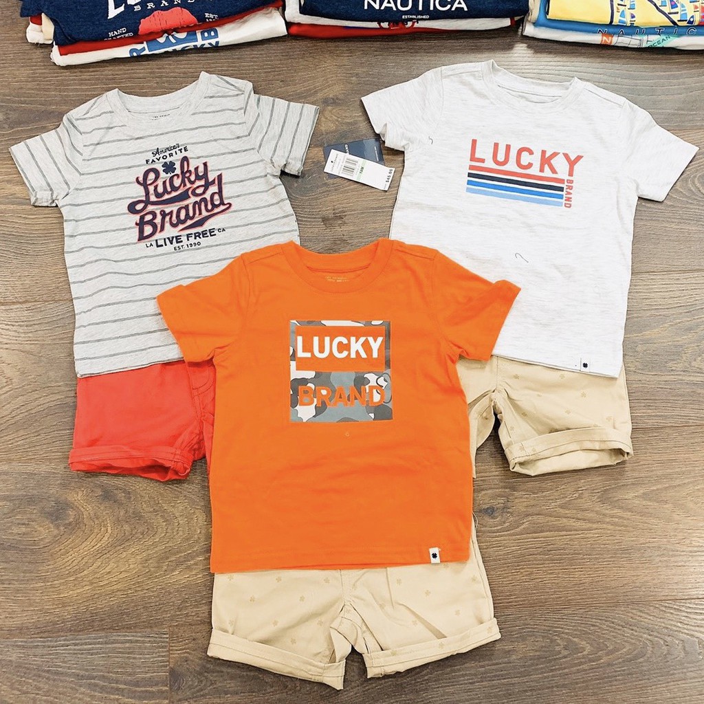 Bộ Lucky Brand áo thun quần kaki - RABBITSHOP (HÀNG SALE KHÔNG ĐỔI TRẢ)