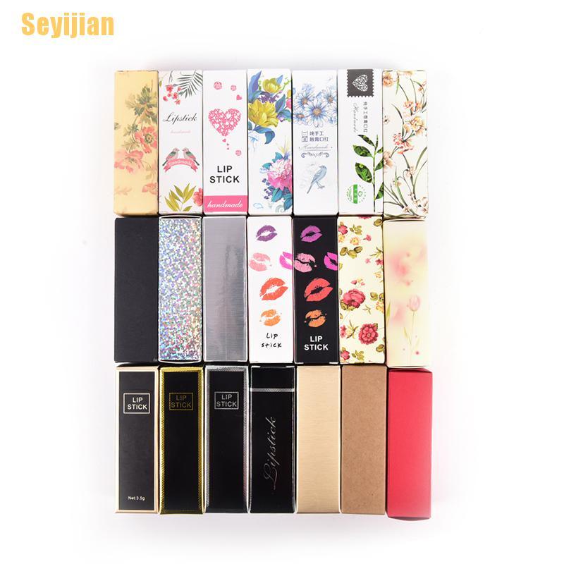 Bộ 10 Hộp carton Đựng Son Môi DIY Tiện Dụng