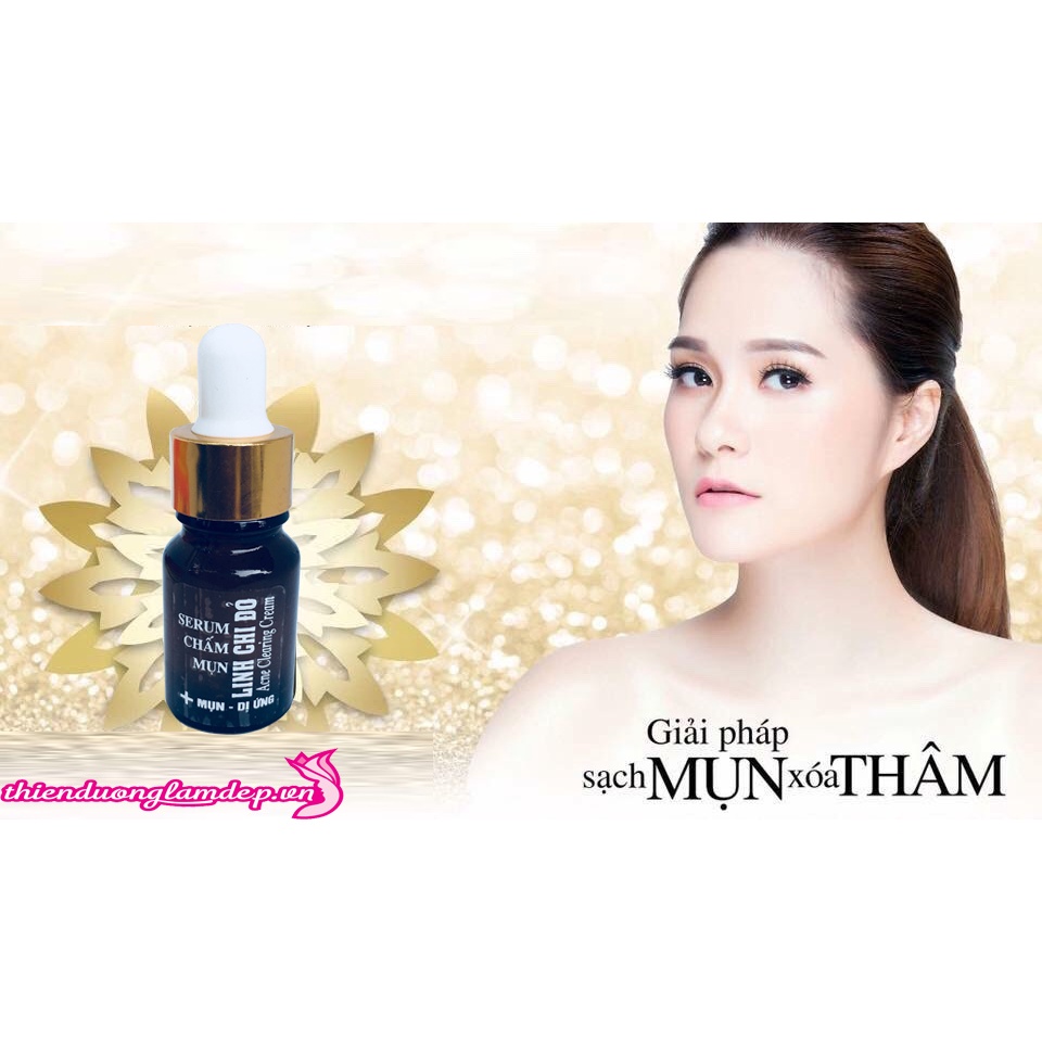 Serum chấm Mụn, Thâm, Trắng da LINH CHI ĐỎ - 10ml