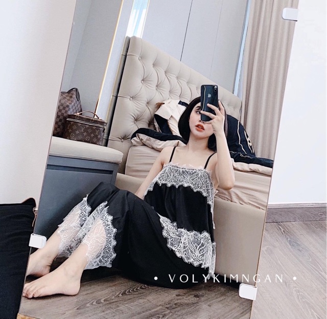 [FREESHIP - GIẢM 10K] Bộ đồ ngủ lụa satin cao cấp quần dài áo cộc | BigBuy360 - bigbuy360.vn