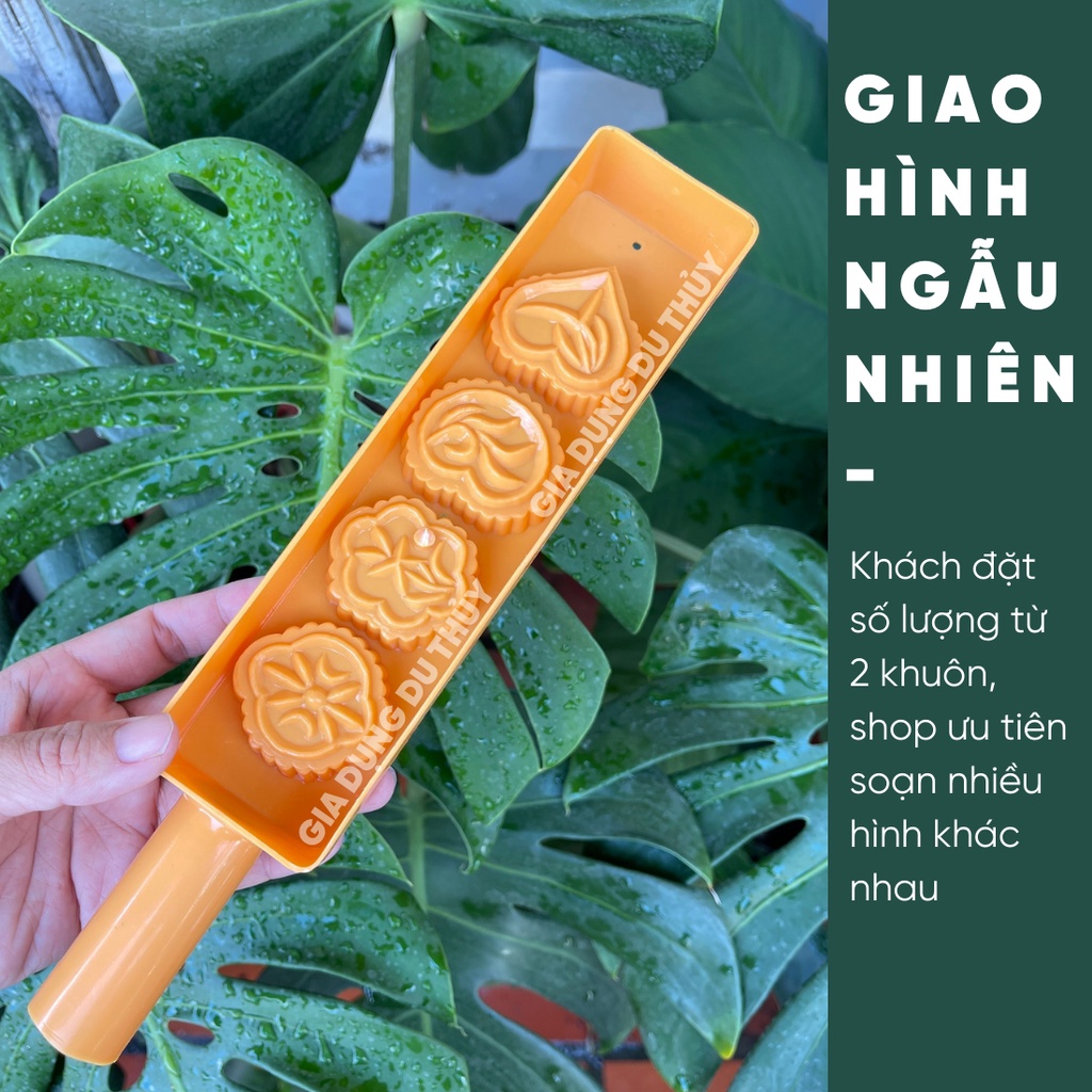 Khuôn gõ bánh phục linh, bánh in hình cá, hình trái tim chất liệu nhựa ABS an toàn của gia dụng Du Thủy