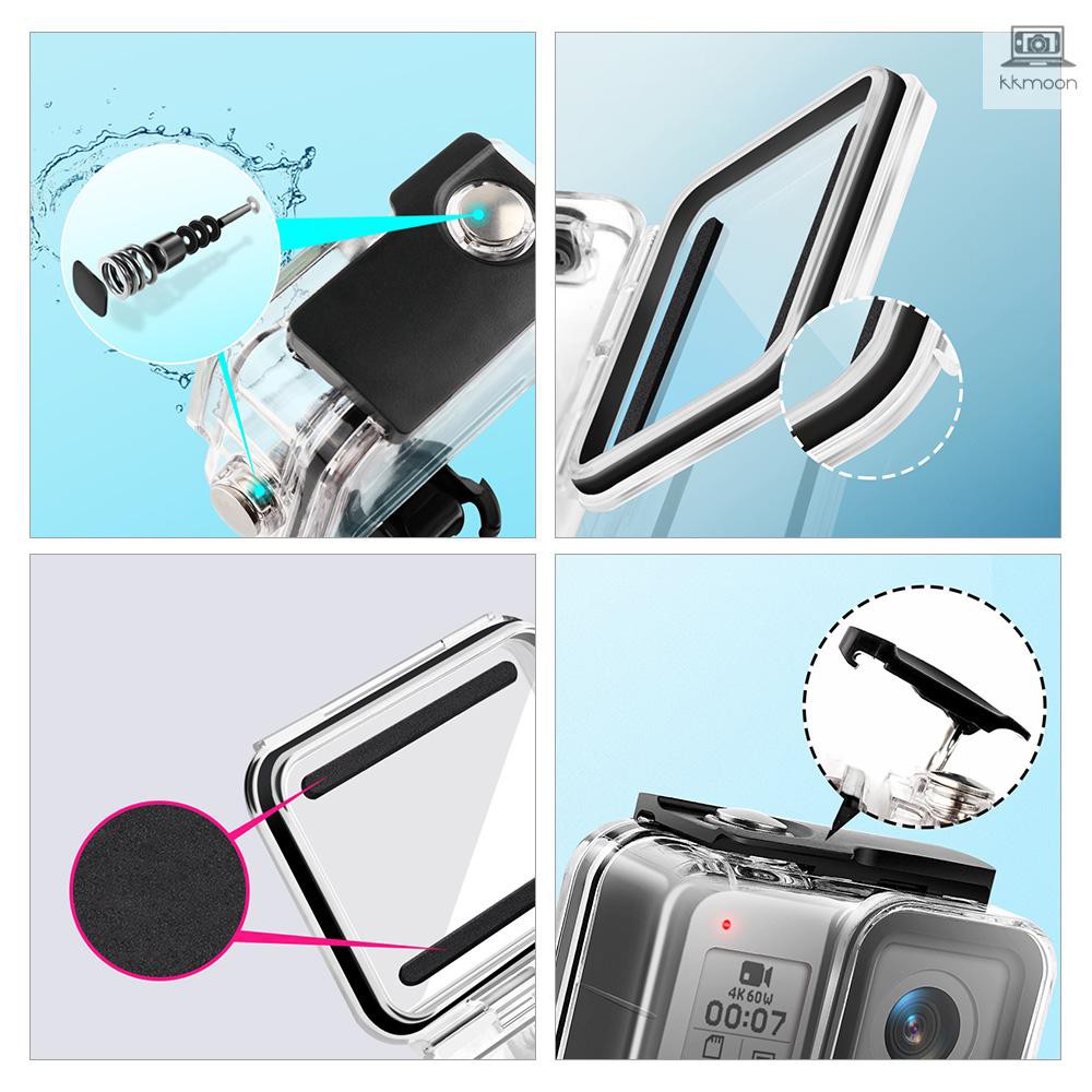Vỏ Chống Nước 40m Cho Camera Hành Trình Gopro Hero 8 | BigBuy360 - bigbuy360.vn