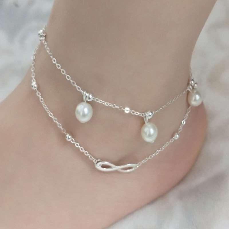 Lắc chân đính hạt ngọc trai phong cách Bohemian | BigBuy360 - bigbuy360.vn