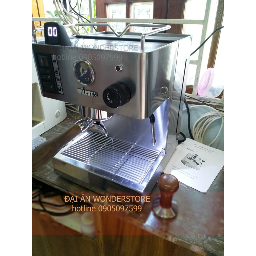Máy pha cà phê espresso Milesto EM-18 PRO chuyên nghiệp