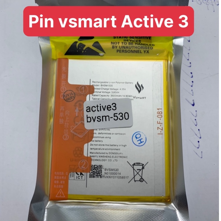 pin Vsmart Active 3 / BVSM-530 / pin zin chính hãng 4020mAh