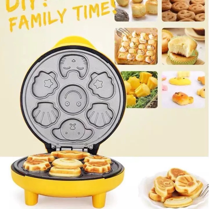 Máy nướng bánh hình thú, máy nướng bánh bông lan 7 khuôn hình