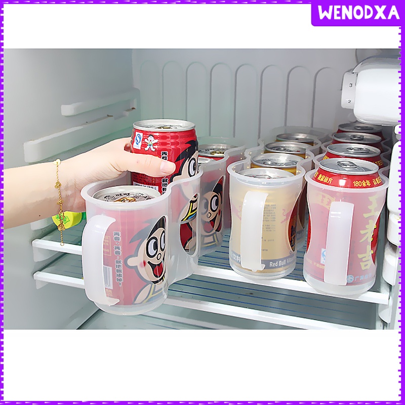 Giá Đỡ Chai Bia / Soda Bằng Nhựa 4 Vị Trí