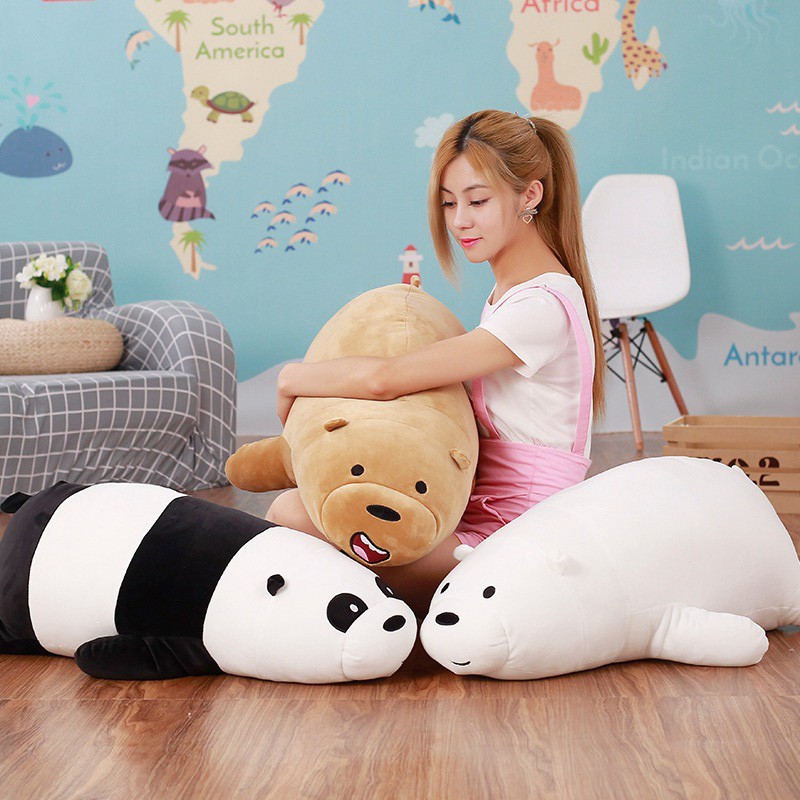 Thú Nhồi Bông Hình Chú Gấu Nằm Trong Phim Hoạt Hình We Bare Bear 20 "