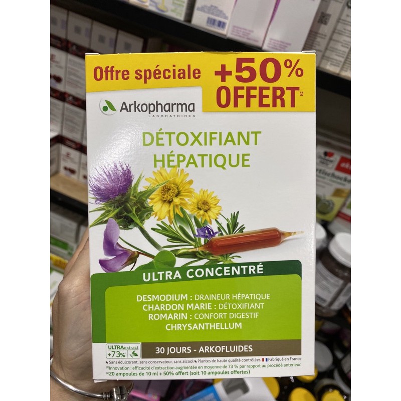Combo thải độc gan detox Bio arkopharma 20 ống nội địa Pháp | BigBuy360 - bigbuy360.vn