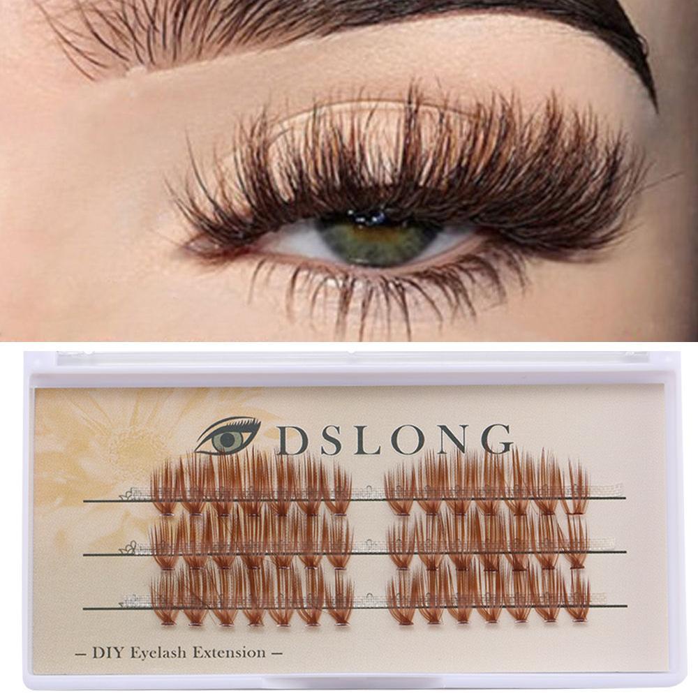 Cụm Lông Mi Giả Màu Nâu Tự Nhiên