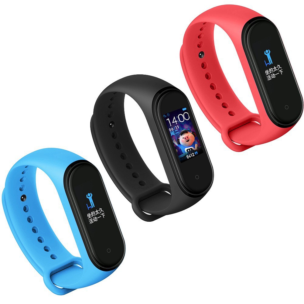 ✻✁Dây Đeo Cao Su Thay Thế Cho Xiaomi Miband 3 4  Thời Trang Chống Nước Chất Lượng