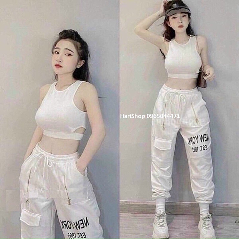 Set bộ thể thao áo ba lỗ in chữ new york cao cấp chất đẹp