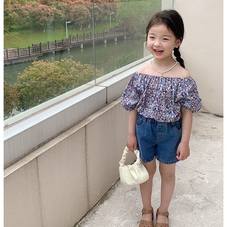 [Babycat Hàng Có Sẵn Quần Short Denim Thời Trang Mùa Hè Hàn Quốc Nhật Bản/Hàn Quốc Cho Trẻ Em 2022