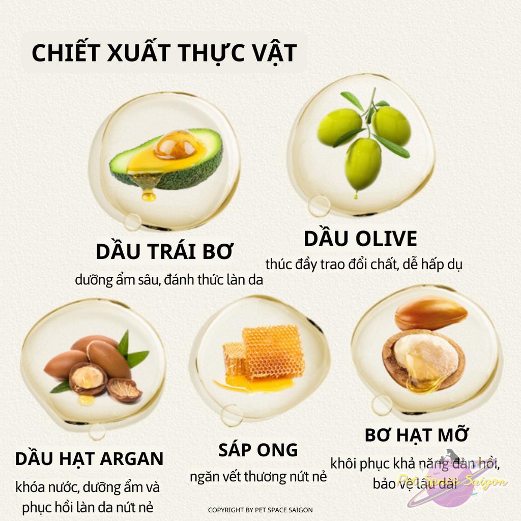 Sáp dưỡng da chân mũi làm mềm, chống khô nứt nẻ cho chó mèo QIOH