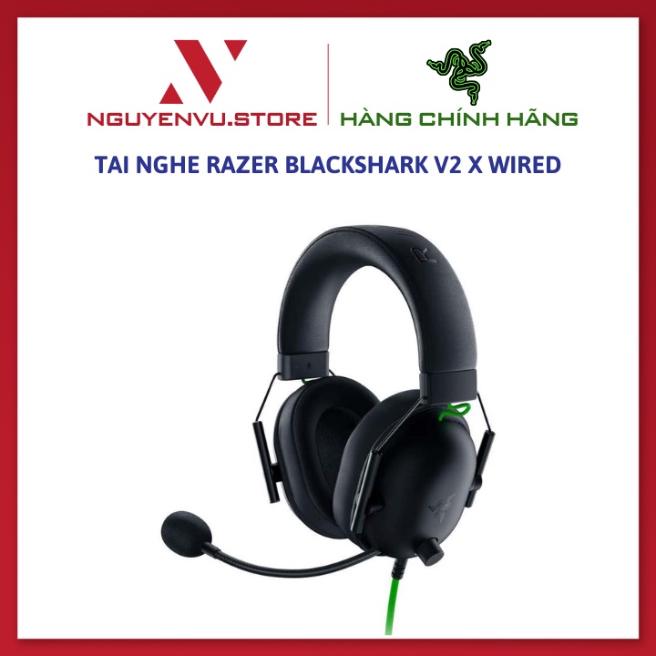 Tai nghe Gaming Razer BlackShark V2 X Wired - E-Sports Gaming Headset - Hàng Chính Hãng