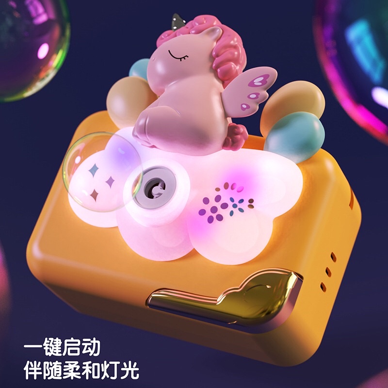 Đồ chơi thổi bong bóng tự động hình máy ảnh
