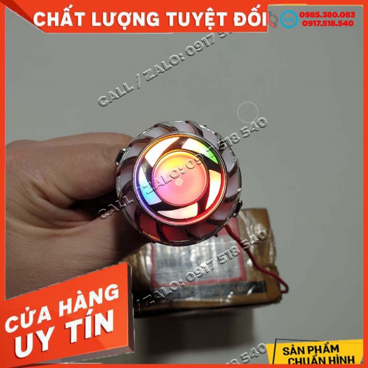 ✅ Đèn Hậu Bi Cầu Viền 7 Màu Lắp Wave - Dream - Sirius, Raider  ✅ Sản Phẩm Chuẩn Như Hình