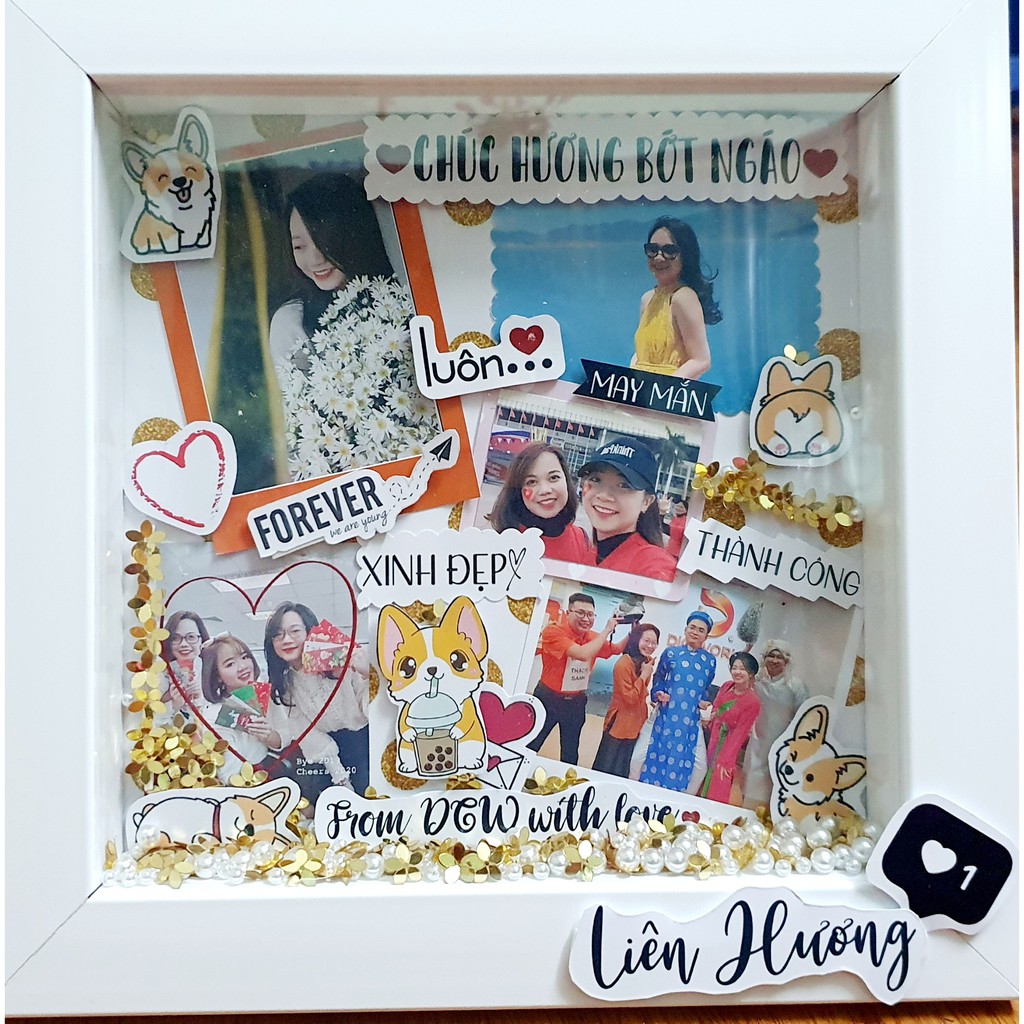 Khung 3D khung hộp lòng trong 25*25,30*30 ,30*40 chưa kèm trang trí