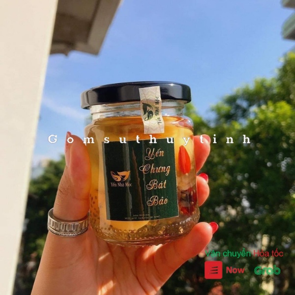 Hũ thủy tinh tròn nắp thiếc dùng chưng yến, đựng gia vị, làm sữa chua 120ml