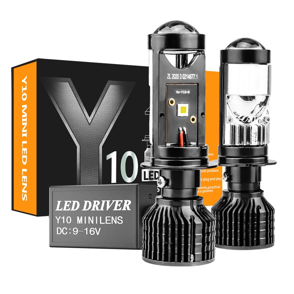 Set 2 Đèn Pha LED 60W 12000LM H4 H7 Canbus Y10 6000K 12V Dành Cho Ô Tô Xe Máy
