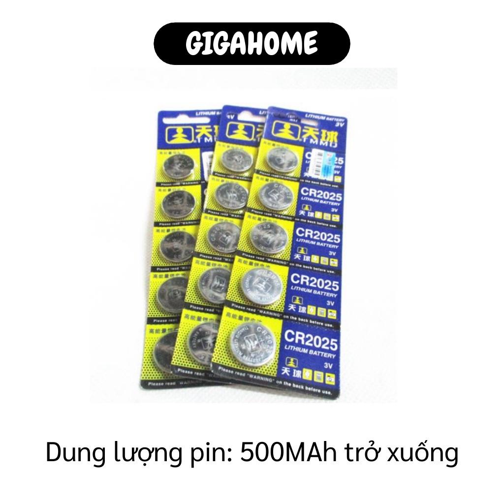 Pin  GIÁ VỐN] Pin CR2032 Lithium 3V (Vỉ 5 viên) an toàn và tiện lợi, có thể dùng cho nhiều thiết bị đồ chơi 5865