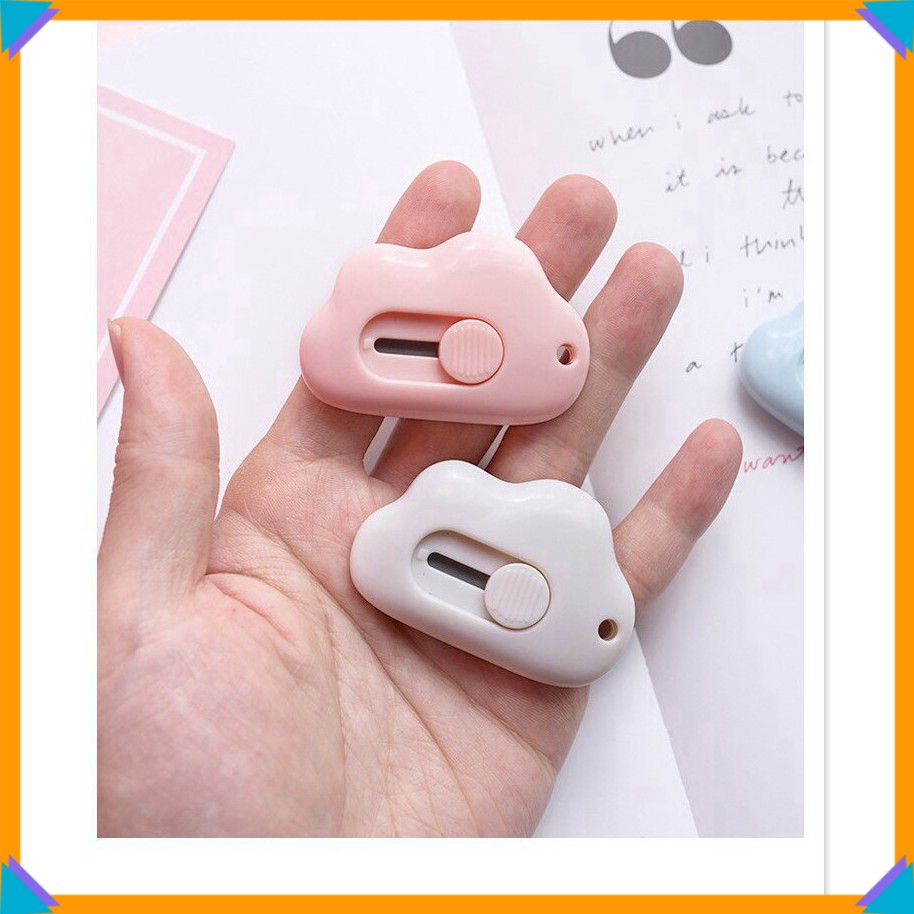 [SGD] Dao Cắt Giấy - Dao Rọc Giấy Mini Cute Hình Đám Mây Dễ Thương Học Sinh Văn Phòng 9448