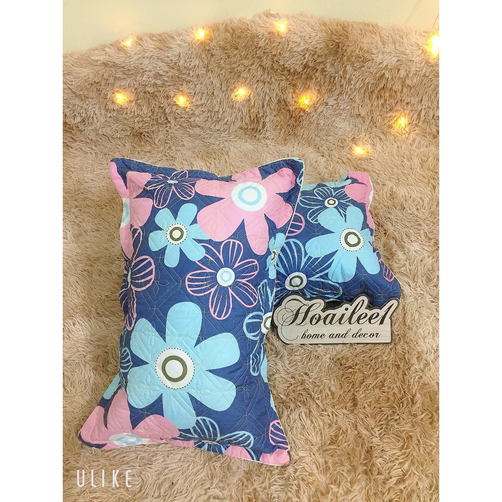 Vỏ gối đầu trần bông dày dặn kích thước 45x65cm, vỏ gối nằm poly cotton nhiều mẫu lựa chọn - MT.Decor