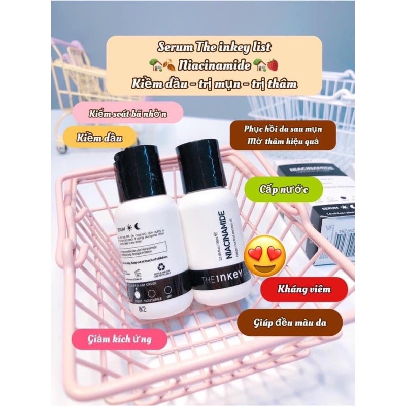 [Hàng Sephora ] Tinh chất kháng mụn giảm thâm The inkey List niacinamide | BigBuy360 - bigbuy360.vn