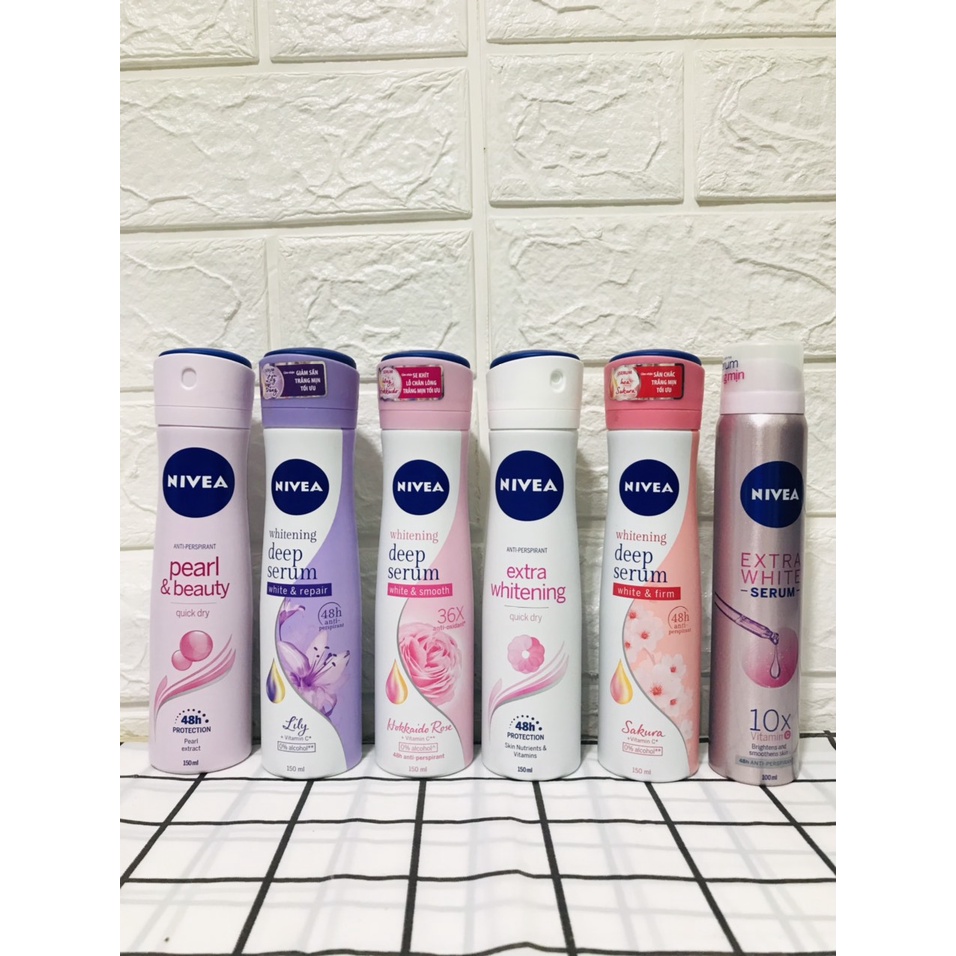 Xịt NGĂN MÙI NIVEA NỮ (150ml)