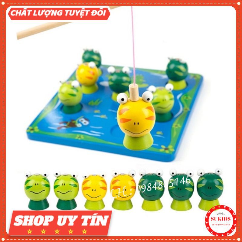Bộ Đồ Chơi Gỗ Câu Ếch 2 Cần Cho Bé