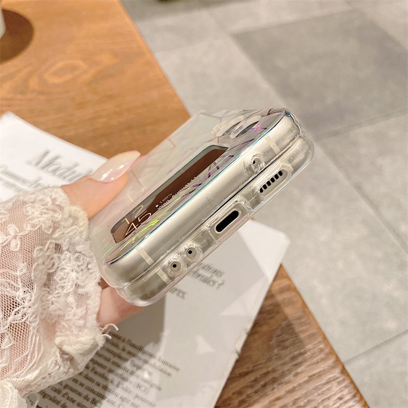 Ốp Điện Thoại Chống Sốc Màu Laser Cho Samsung Galaxy Z Flip 3 5G ZFlip3 Flip3 Flip 3 Z3