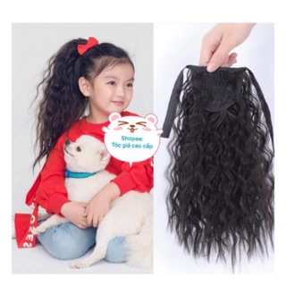 Tóc giả đẹp - Tóc cột xù ngắn dành cho bé gái