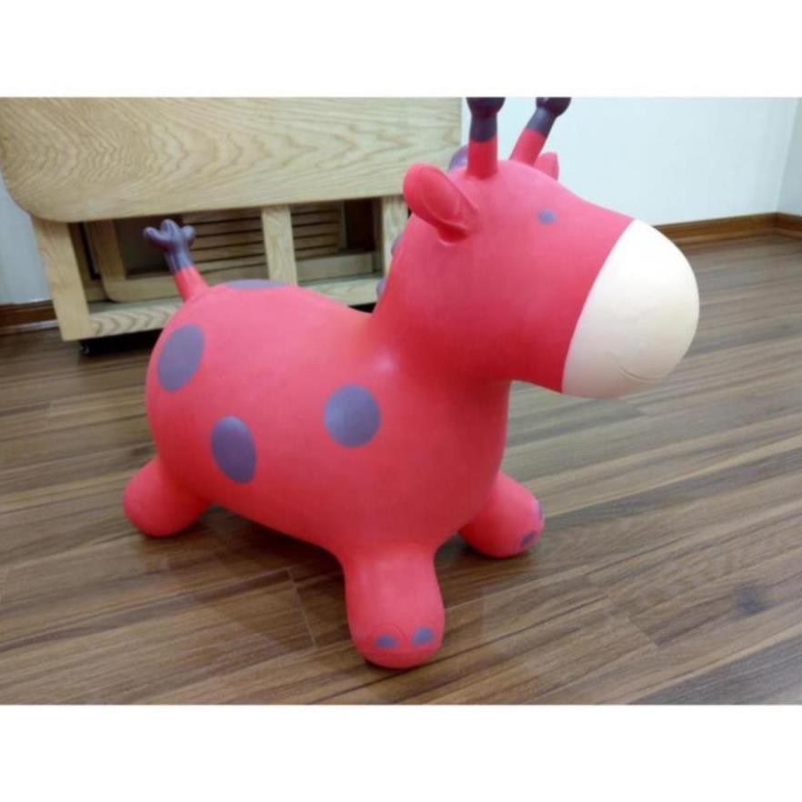 Đồ chơi thú nhún hươu  không mùi cao su bé thỏa sức nhún nhảy bé thích mê - Bé tăng cường vận động