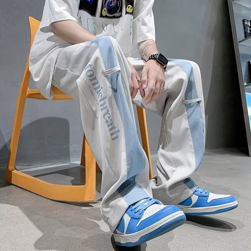 Quần harem Dáng Rộng Lưng Thun Thoải Mái Phong Cách Hip Hop Đường Phố Hàn Quốc Cho Nam Cỡ Lớn M-3XL